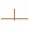 Ekena Millwork Eugene Smooth Timber Gable Bracket, Western Red Cedar, 84"W x 31"H x 3 1/2"D x 3 1/2"F, 9/12 Pitch GBW084X31X0404EUG00SWR - alternate 1
